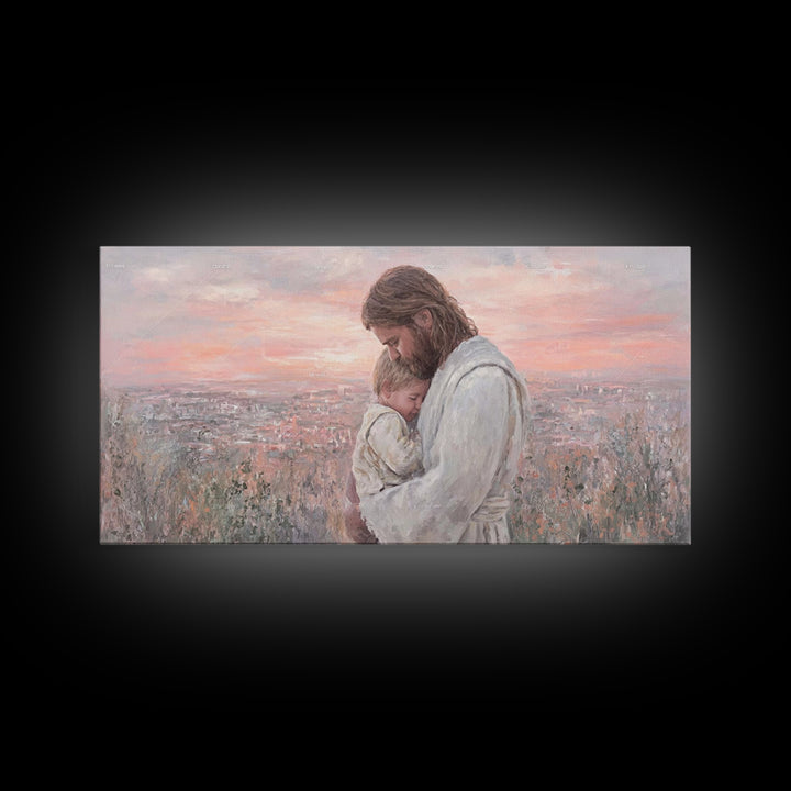 Evening Promise - Framed Canvas Print - Christian Wall Art - Christian Christmas Art - Christian Art Canvas - Christian Decor - Christian A