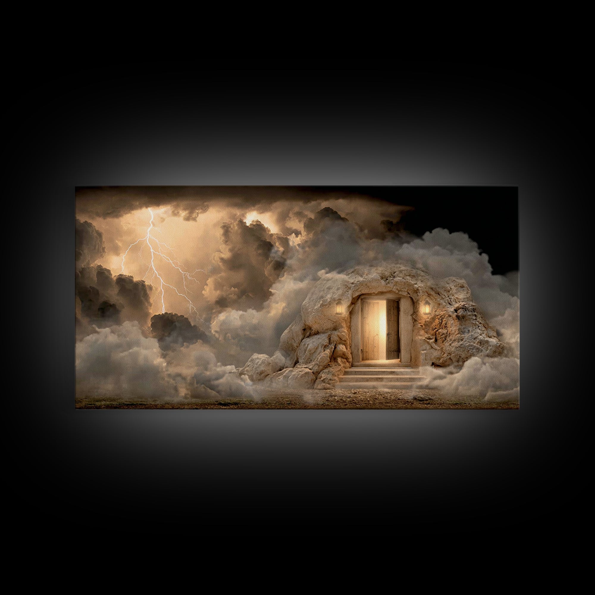 Resurrection Promise – Framed Canvas Print – Christian Wall Art – Christian Christmas Art – Jesus Christmas Art – Christian Decor – Christm