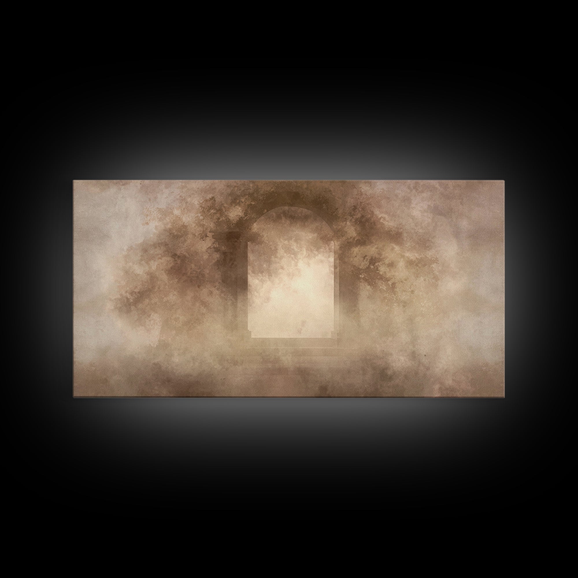Sacred Open Gate, Framed Canvas Print, Christian Art Print, Christian Wall Art, Jesus Canvas Art, Christian Gift Ideas