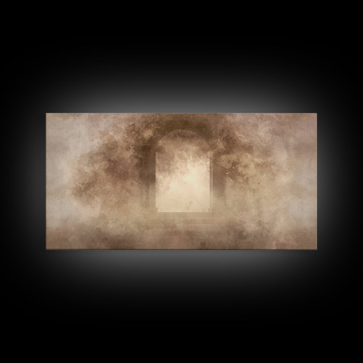Sacred Open Gate, Framed Canvas Print, Christian Art Print, Christian Wall Art, Jesus Canvas Art, Christian Gift Ideas
