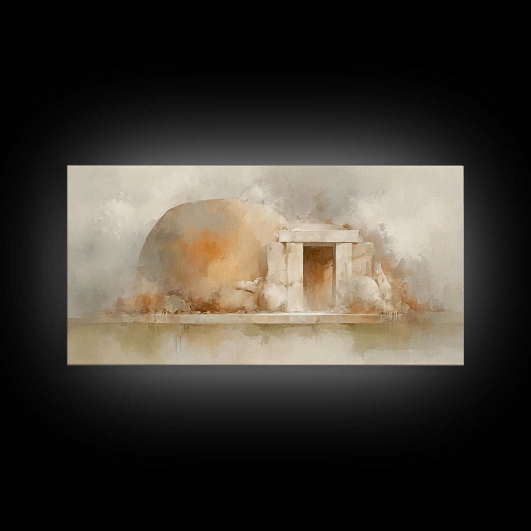 Stone Of Morning – Framed Canvas Print – Christian Art Print – Christian Canvas Art – Jesus Art Print – Christian Decor – Christmas Art