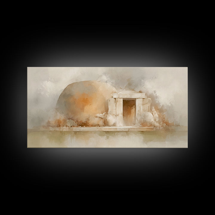 Stone Of Morning – Framed Canvas Print – Christian Art Print – Christian Canvas Art – Jesus Art Print – Christian Decor – Christmas Art