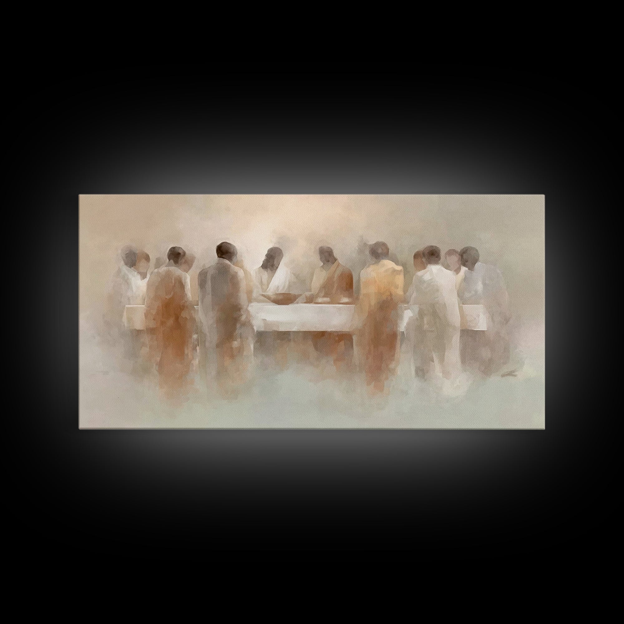 Gathered In Grace – Framed Canvas Print – Christian Wall Art – Christian Art Canvas – Christian Art Print – Christian Decor – Jesus Paintin
