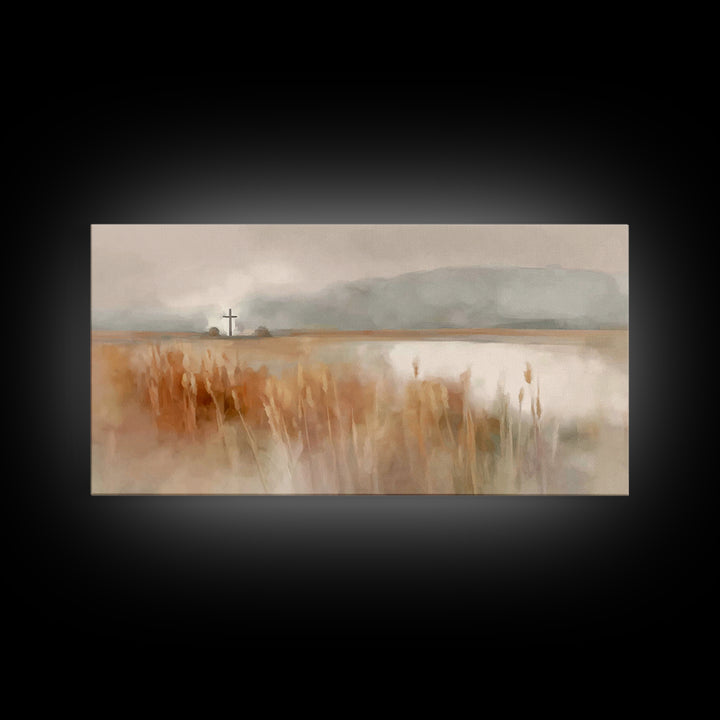 Quiet Redeemer – Framed Canvas Print – Christian Wall Art – Christian Decor – Christian Art Canvas – Christian Art Print – Christian Painti