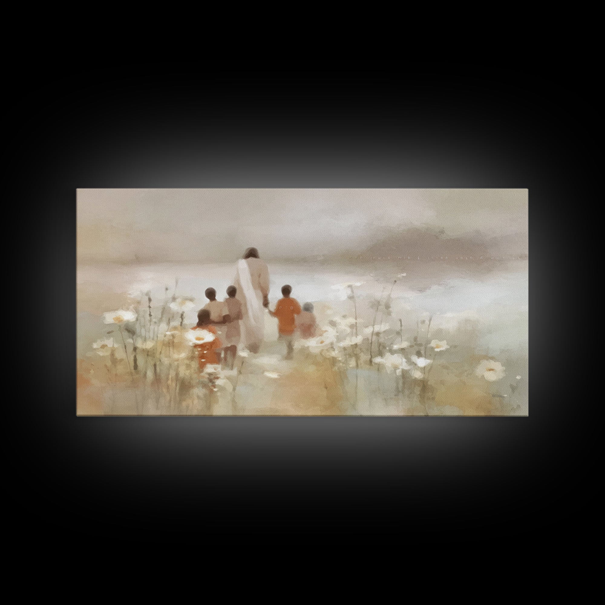 Path Of Grace – Framed Canvas Print – Christian Wall Art – Jesus Painting – Christian Art Canvas – Christian Decor – Christmas Art Prints