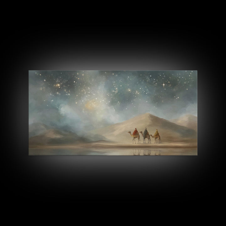 Celestial Path – Framed Canvas Print – Christian Christmas Art – Christian Art Canvas – Christian Wall Art – Christmas Decor – Christian Gi