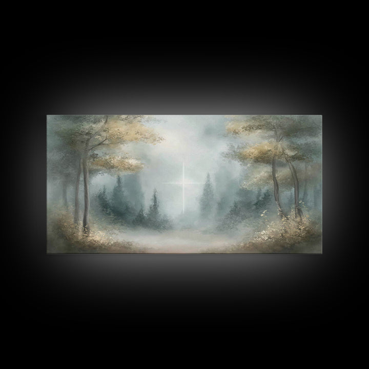Light Of Hope – Framed Canvas Print – Christian Art Canvas – Jesus Painting – Christmas Wall Art – Christian Wall Art – Christian Gift