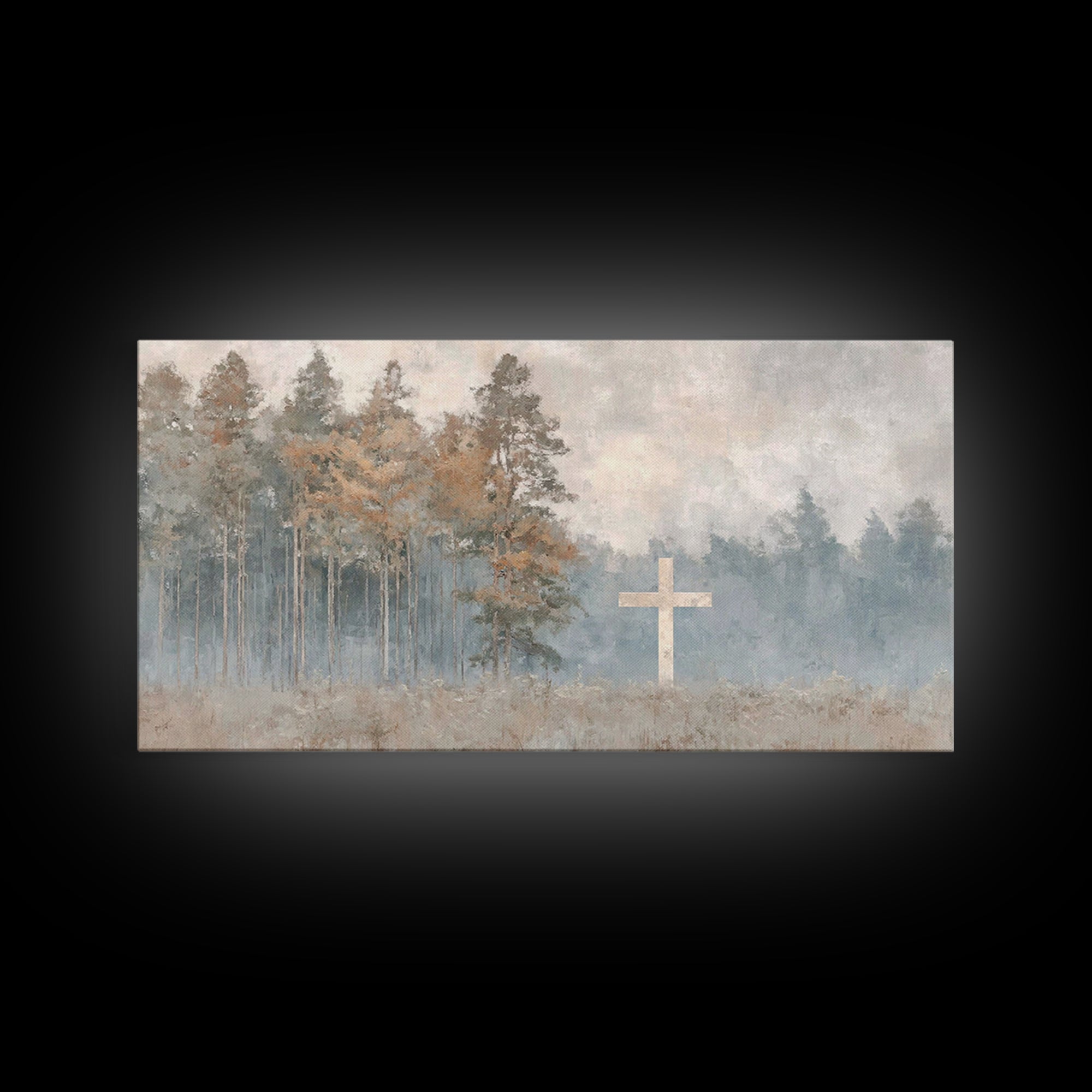 Pathway To Peace – Framed Canvas Print – Christian Wall Art – Christmas Art – Jesus Canvas Art – Christian Art Print – Christian Decor