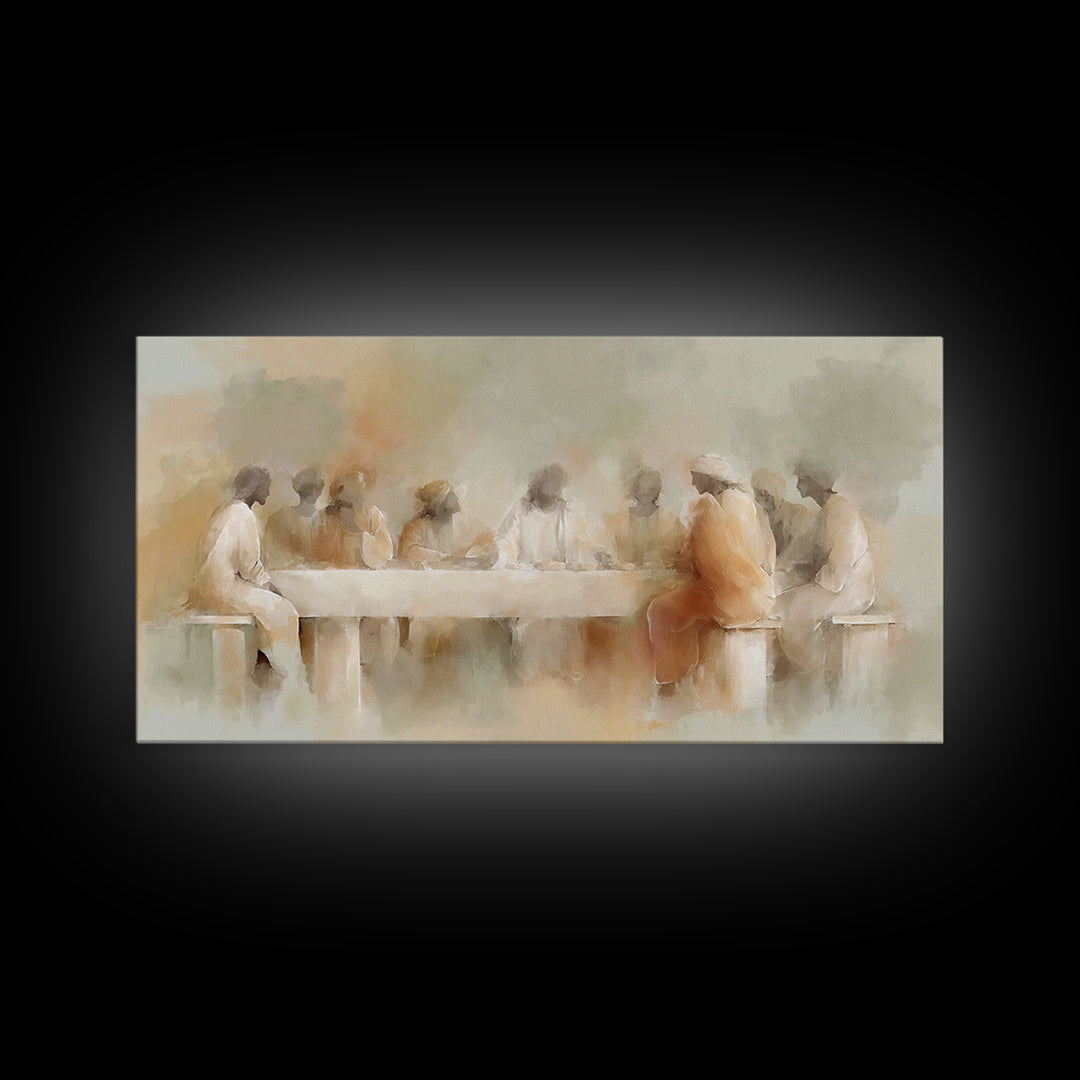 Gathered In Grace – Framed Canvas Print – Christian Art Canvas – Christian Wall Art – Christian art print – subtle Christian art – Jesus Pa