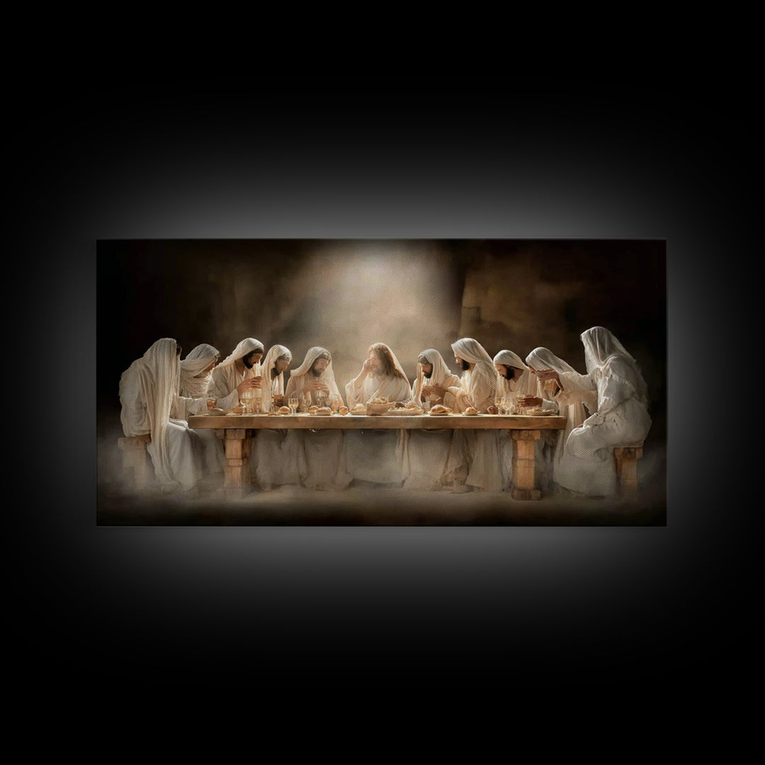 Table Of Covenant – Framed Canvas Print – Christian Art – Christian Art Canvas – Jesus Painting – Christian Wall Art – Christian art work