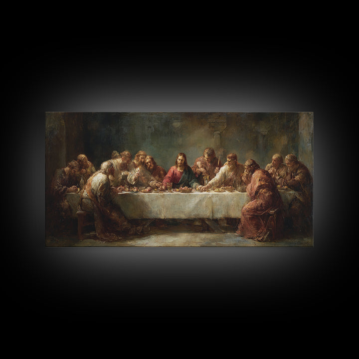 Bread Of Promise – Framed Canvas Print – Christian Art Canvas – Christian Art – Christian Wall Art – Jesus Painting – large Christian art