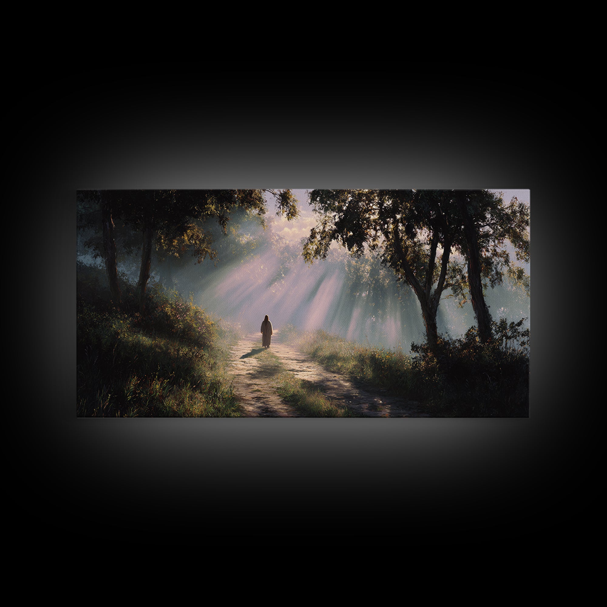 Rays Of Hope – Framed Canvas Print – Christian Art Canvas – Christian Wall Art – Jesus Painting – Christian Gift – Christmas Art