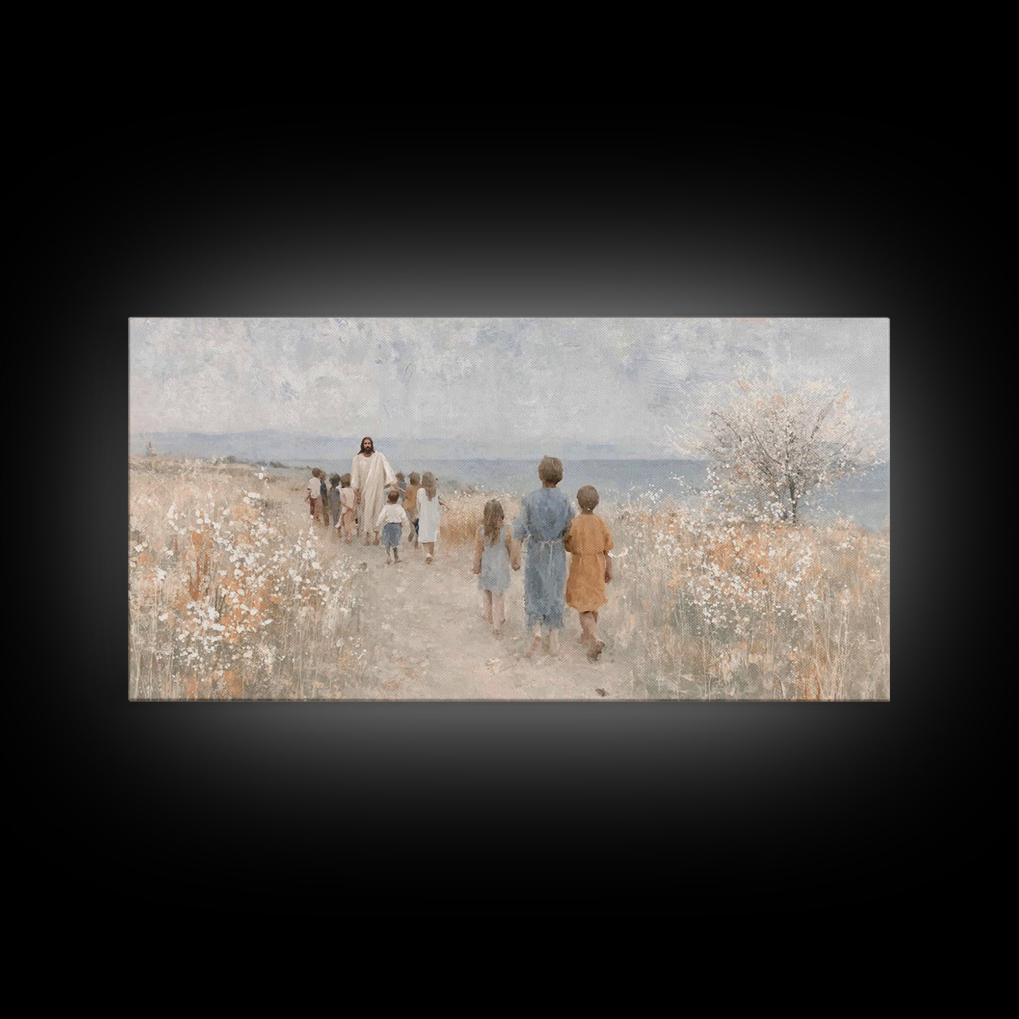 Springtime Hope – Framed Canvas Print – Christian Wall Art – Christian Art Canvas – Jesus Painting – Christian Decor – Christian Gift – Chr