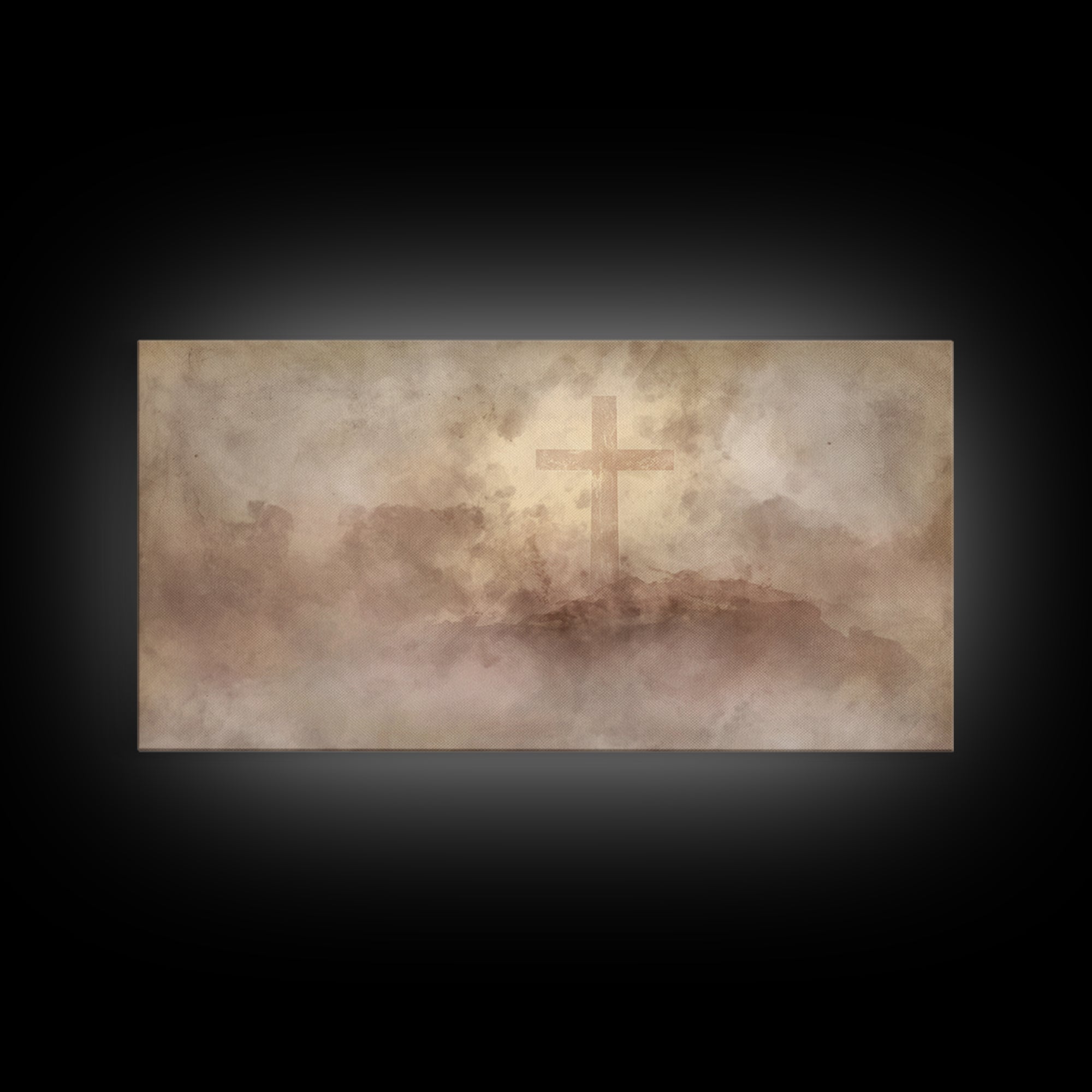 Cross Of Hope – Framed Canvas Print – Christian Wall Art – Christian Art Canvas – Christian Art – Christian Decor