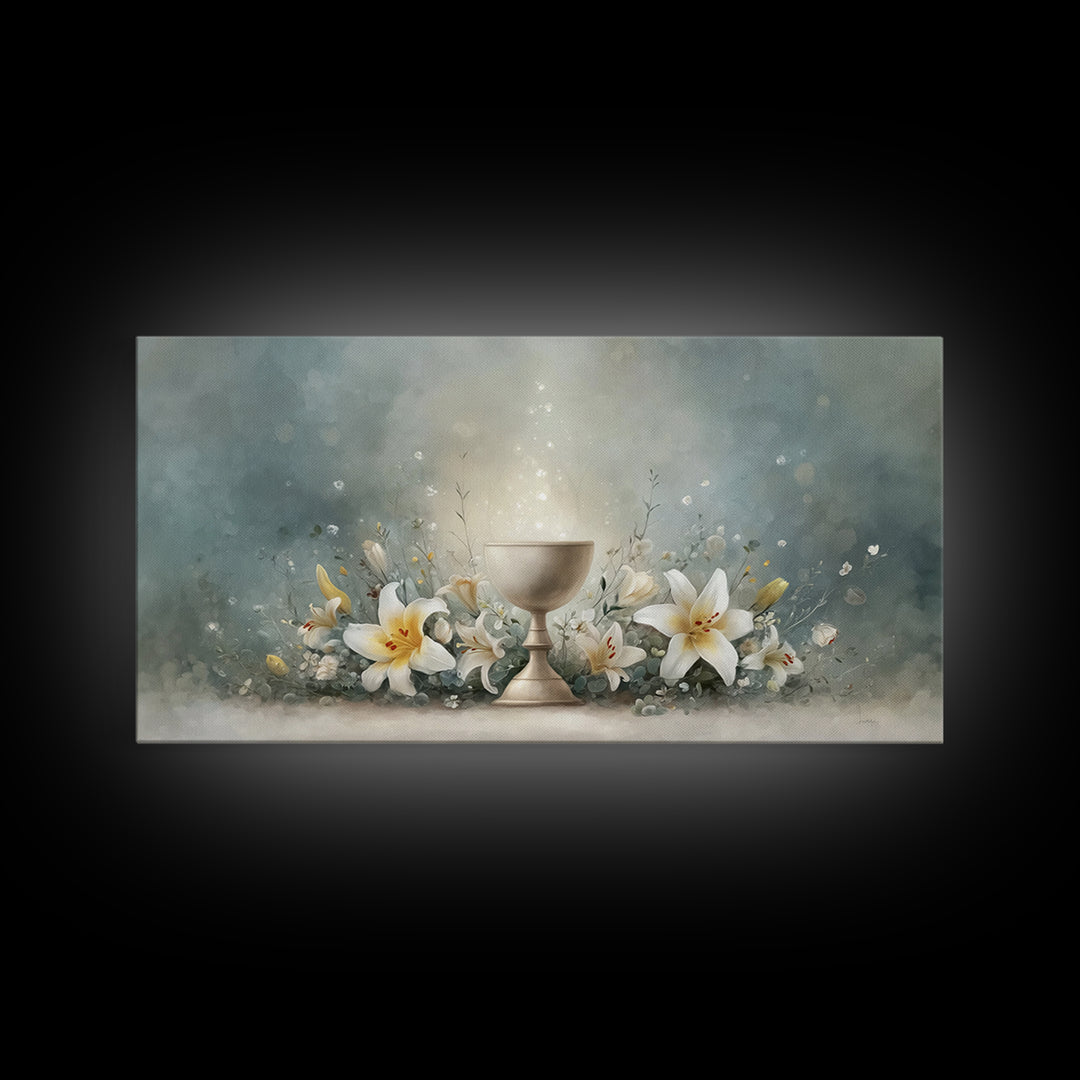 Garden Of Light - Framed Canvas Print - Christian Wall Art - Christian Art Canvas - Large Christian Art - Christian Decor - Christian Gift