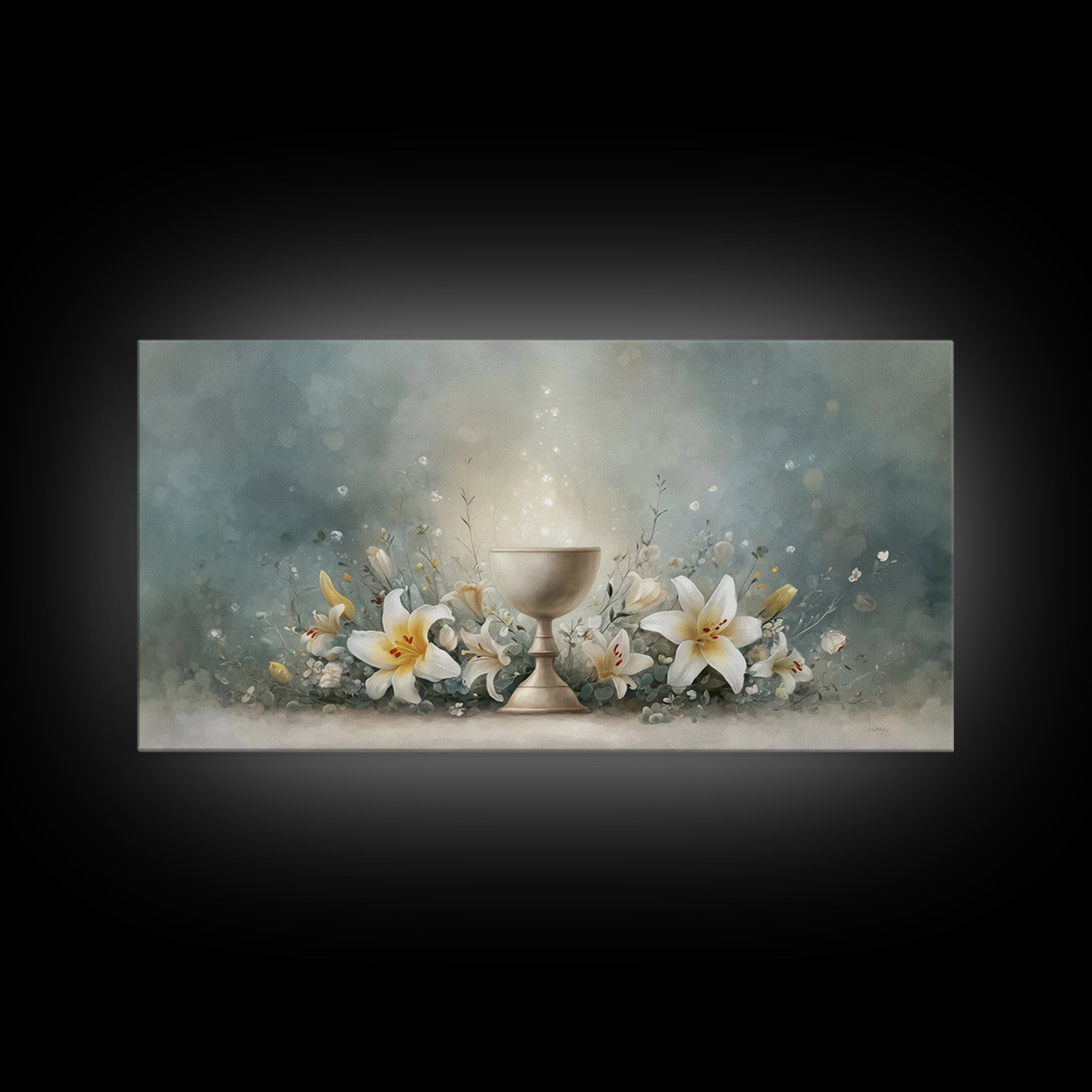 Garden Of Light - Framed Canvas Print - Christian Wall Art - Christian Art Canvas - Large Christian Art - Christian Decor - Christian Gift
