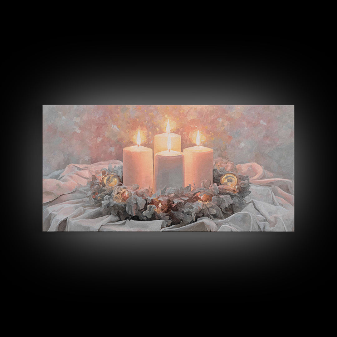 Season Of Hope – Framed Canvas Print – Christian Christmas Art – Christian Art Canvas – Christian Wall Art – Framed Christmas Art – Christi