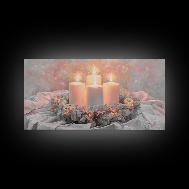 Season Of Hope – Framed Canvas Print – Christian Christmas Art – Christian Art Canvas – Christian Wall Art – Framed Christmas Art – Christi