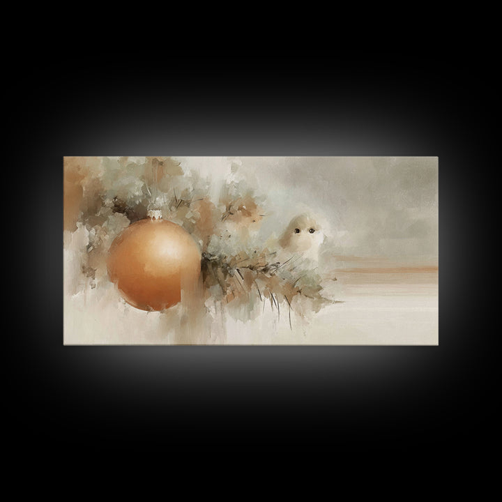 Winter Blessing – Framed Canvas Print – Christian Christmas Art – Christmas Art Prints – White Christmas Art – Framed Christmas Art – Chris