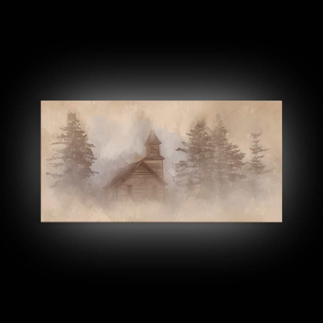 Humble Manger, Framed Canvas Print, Christian Art Print, Christmas Art, Christian Wall Art, Minimalist Christian Art