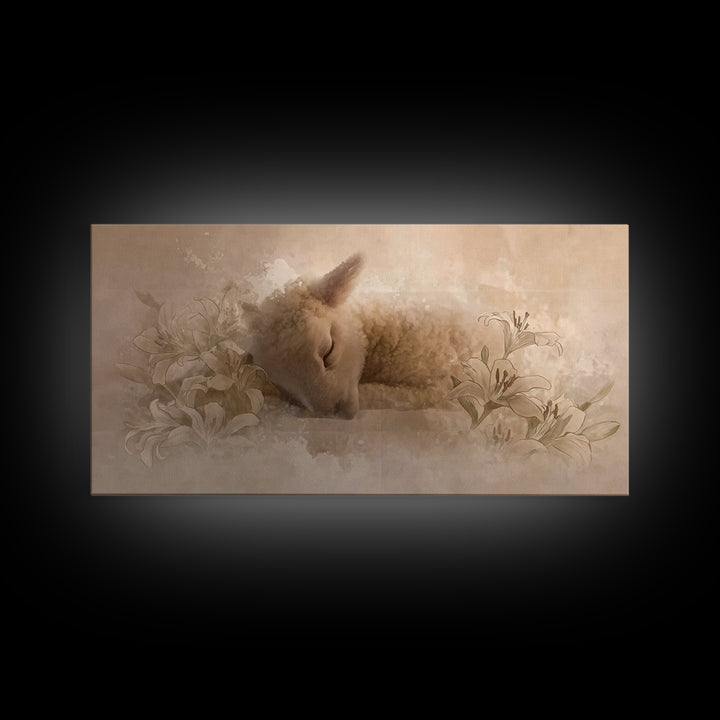 Restful Grace – Framed Canvas Print – Christian Art Canvas – Christian Art Print – Christian Wall Art – Subtle Christian Art – Christian Gi