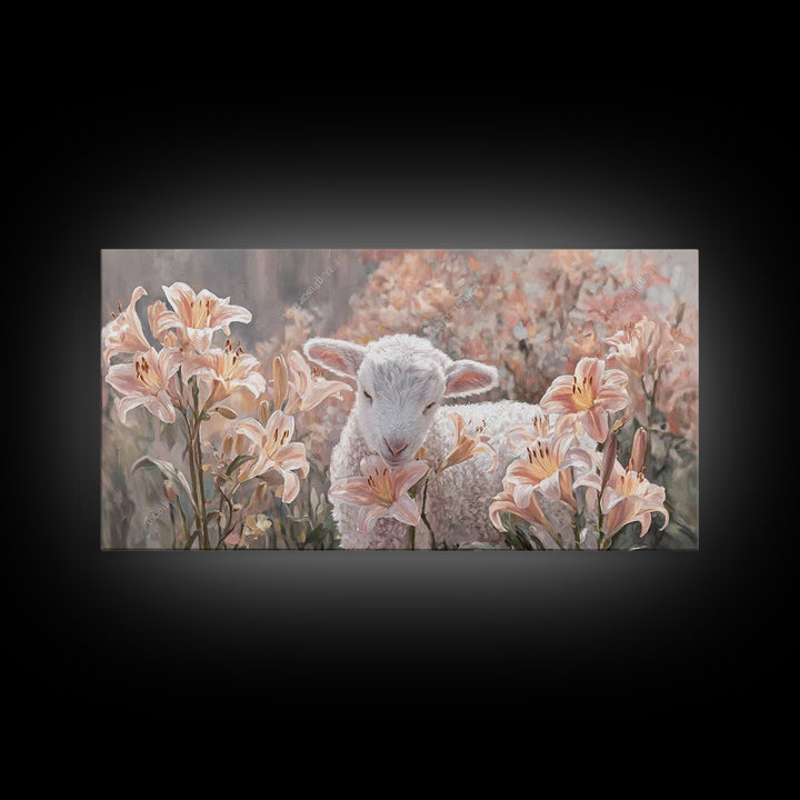 Garden Of Blessing – Framed Canvas Print – Christian Wall Art – Christian Art Print – Christian Art Canvas – Vintage Christian Art – Christ