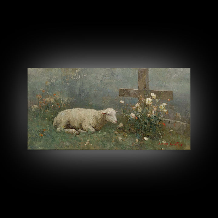 Cross Of Comfort – Framed Canvas Print – Christian Wall Art – Christian Art Print – Christian Art Canvas – Modern Christian Art – Christian
