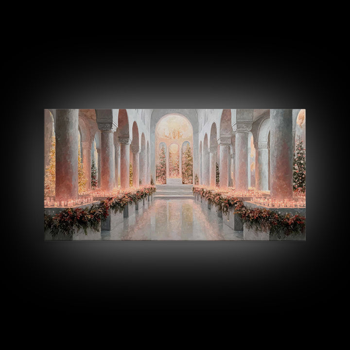 Holy Advent Glow | Framed Canvas Print | Christian Art Print | Christmas Wall Art | Framed Christmas Art | Christian Christmas Art | Christ