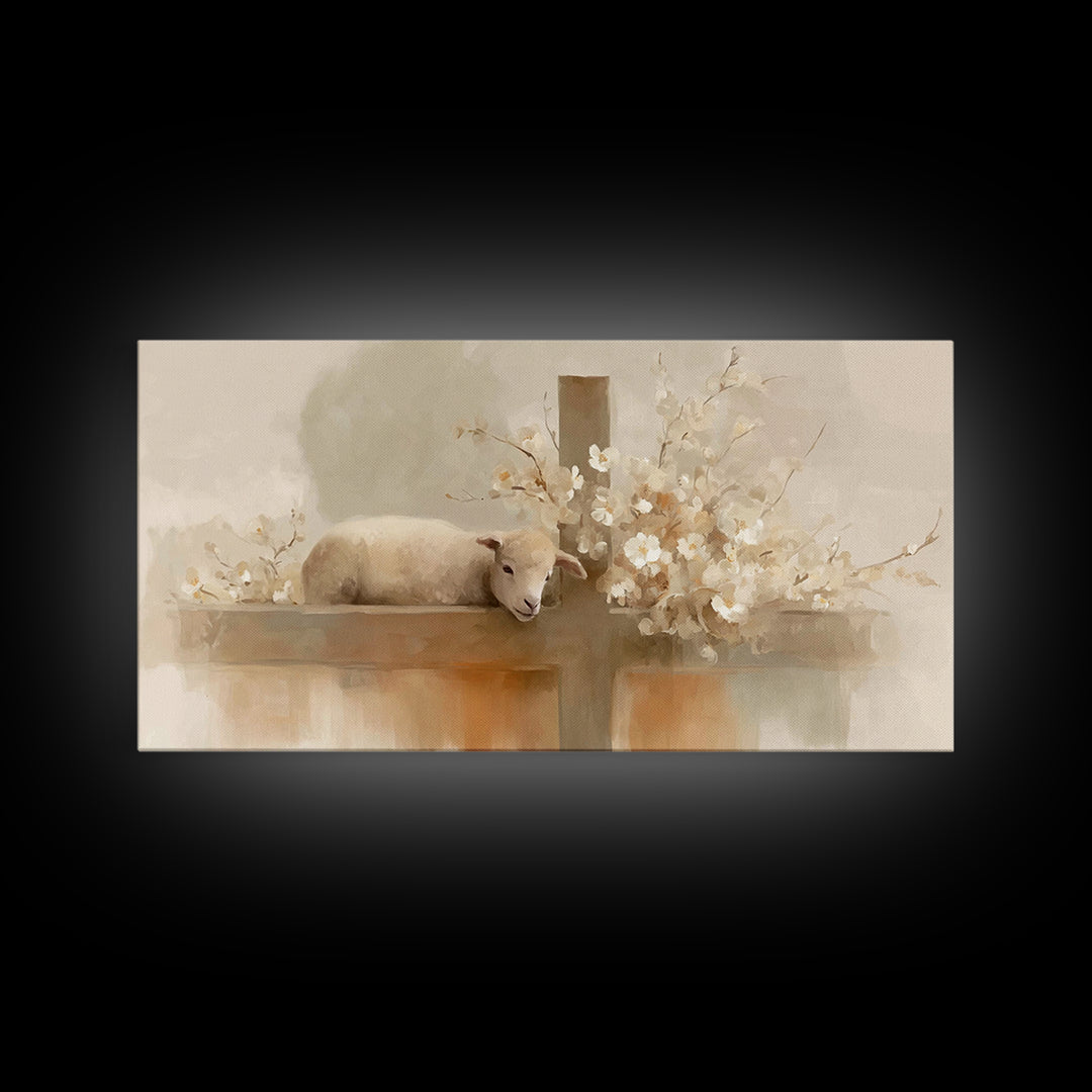 Calm Redemption – Framed Canvas Print – Christian Art Canvas – Christian Paintings – Christian Wall Art – Subtle Christian Art – Christian