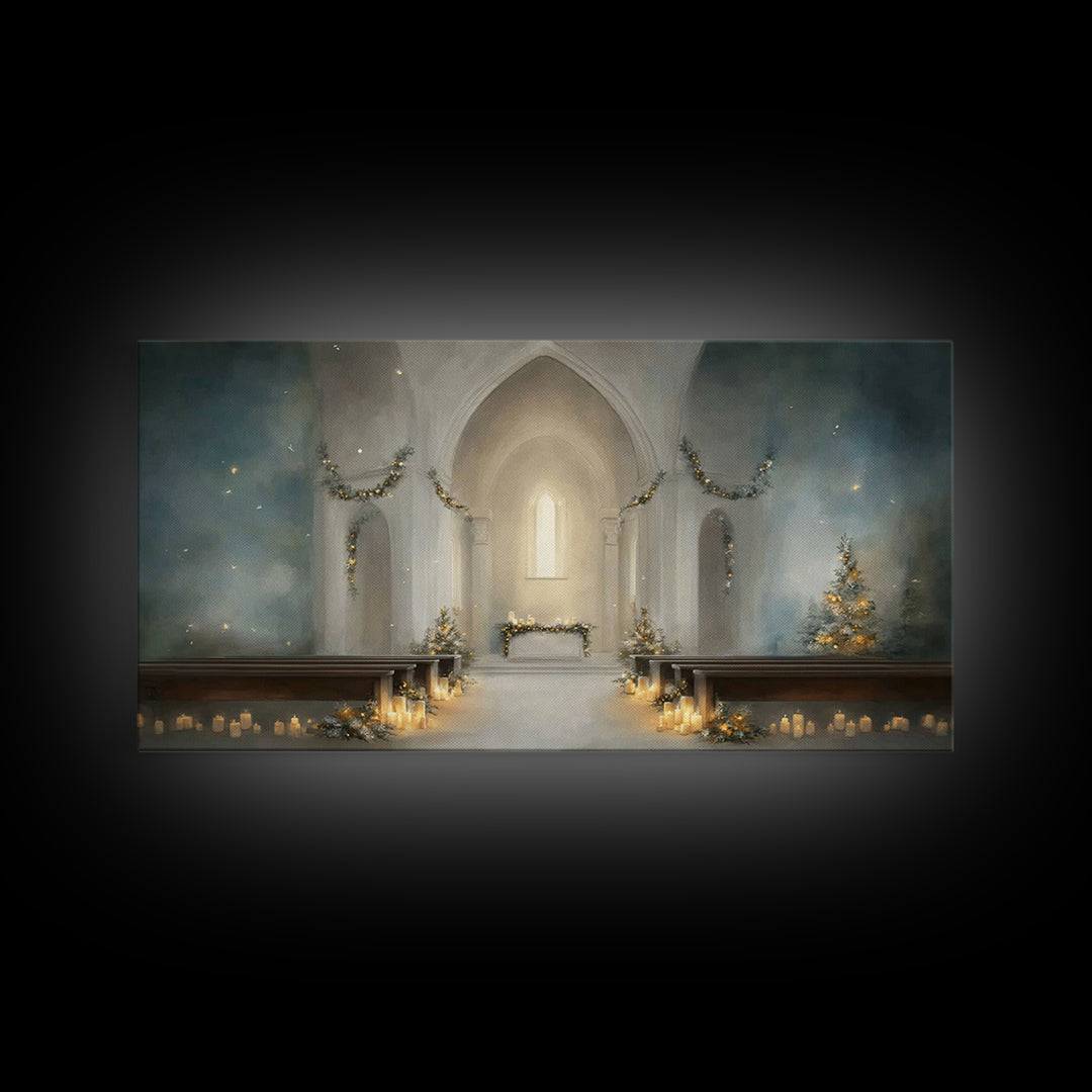 Star of Grace – Framed Canvas Print – Christian Art Prints – Christmas Art – Christian Christmas Art – Christian Decor For Home – Subtle Ch