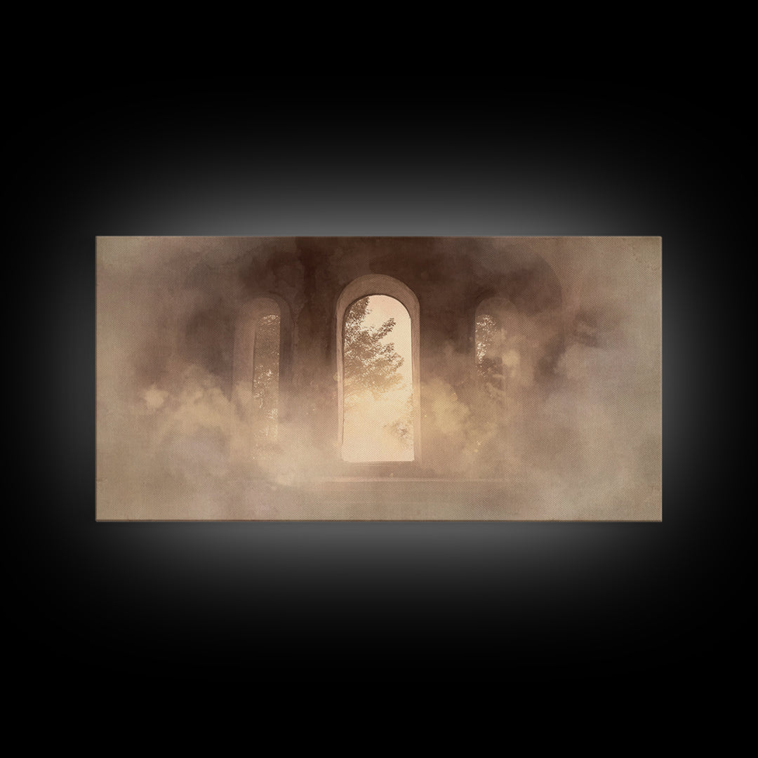 Hallowed Passage – Framed Canvas Print – Christian Art Canvas – Christian Wall Art – Moody Christian Art – Christian Decoration – Christian