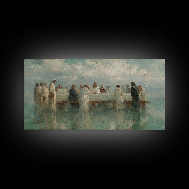 Sacred Fellowship Sky | Framed Canvas Print | Christian Art Canvas | Jesus Painting | Christian Wall Art | Christian Art | Christian Decor