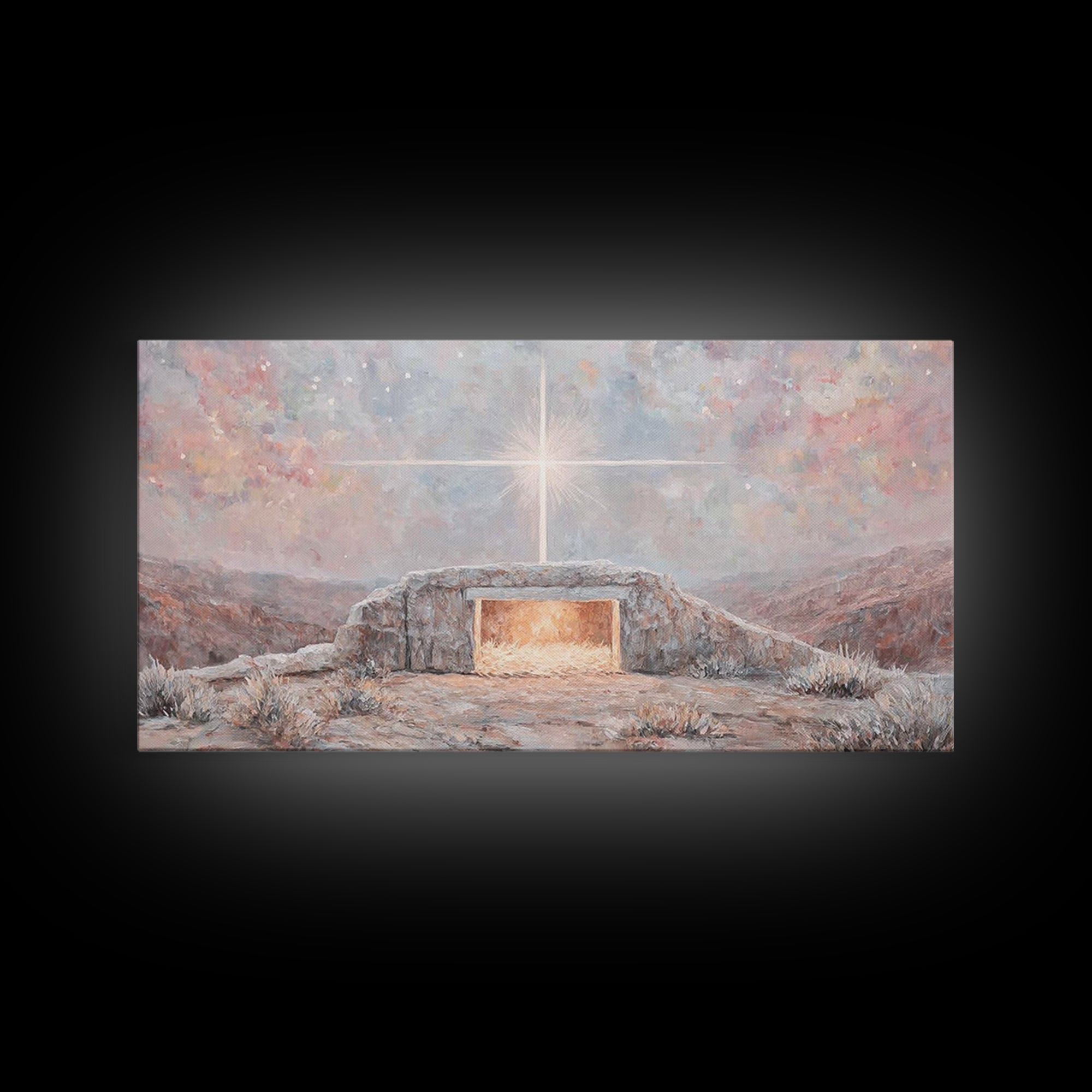 Star Over Bethlehem | Framed Canvas Print | Christian Wall Art | Christian Christmas Art | Christmas Art | Christian Art Canvas | Christian
