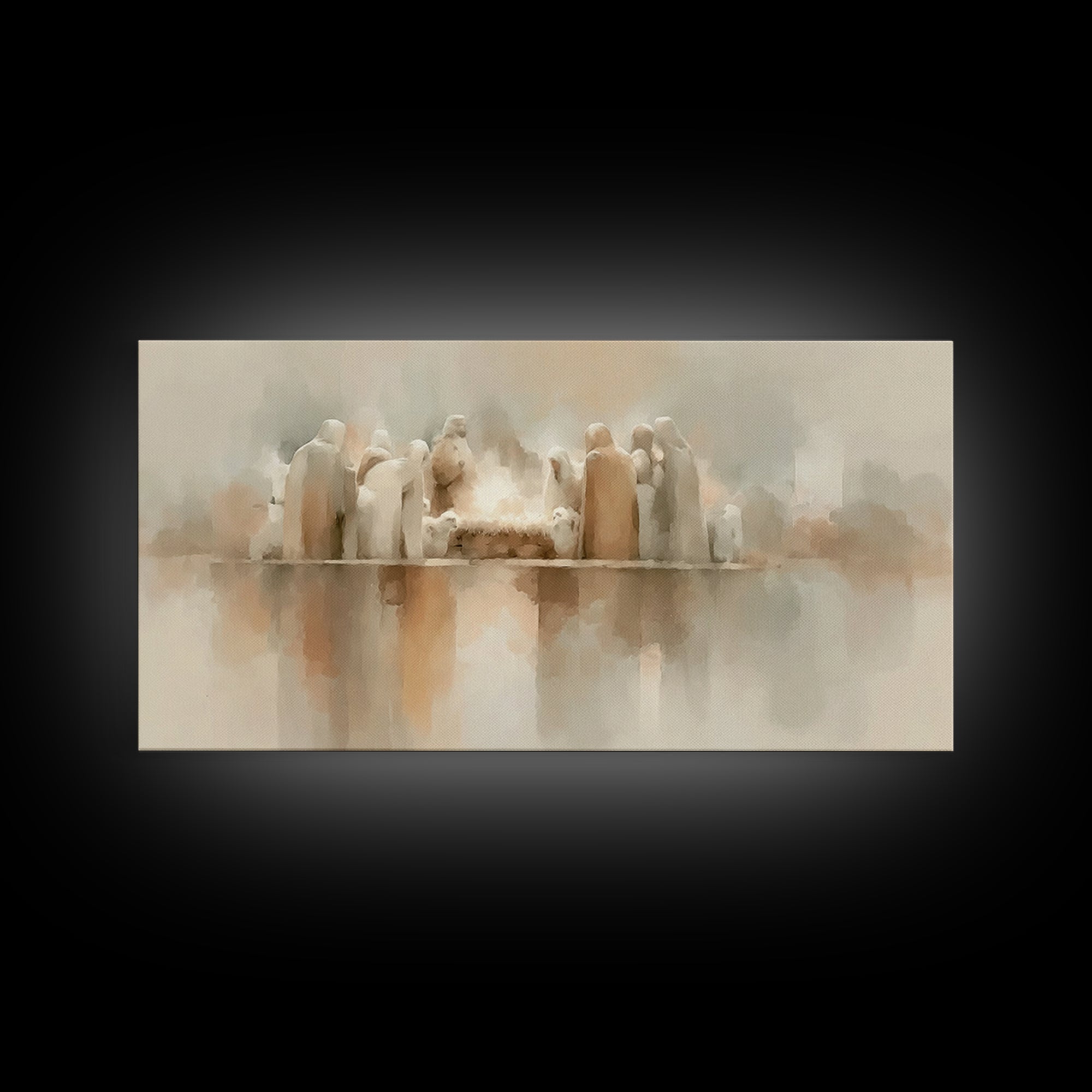 Holy Family Grace – Framed Canvas Print – Christian Art – Christian Art Canvas – Christian Christmas Art – Christmas Art – Christian Wall A