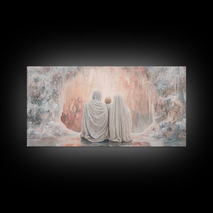 Sacred Gathering | Framed Canvas Print | Christian Christmas Art | Christian Art | Christian Art Canvas | Christian Wall Art | Christmas Ar