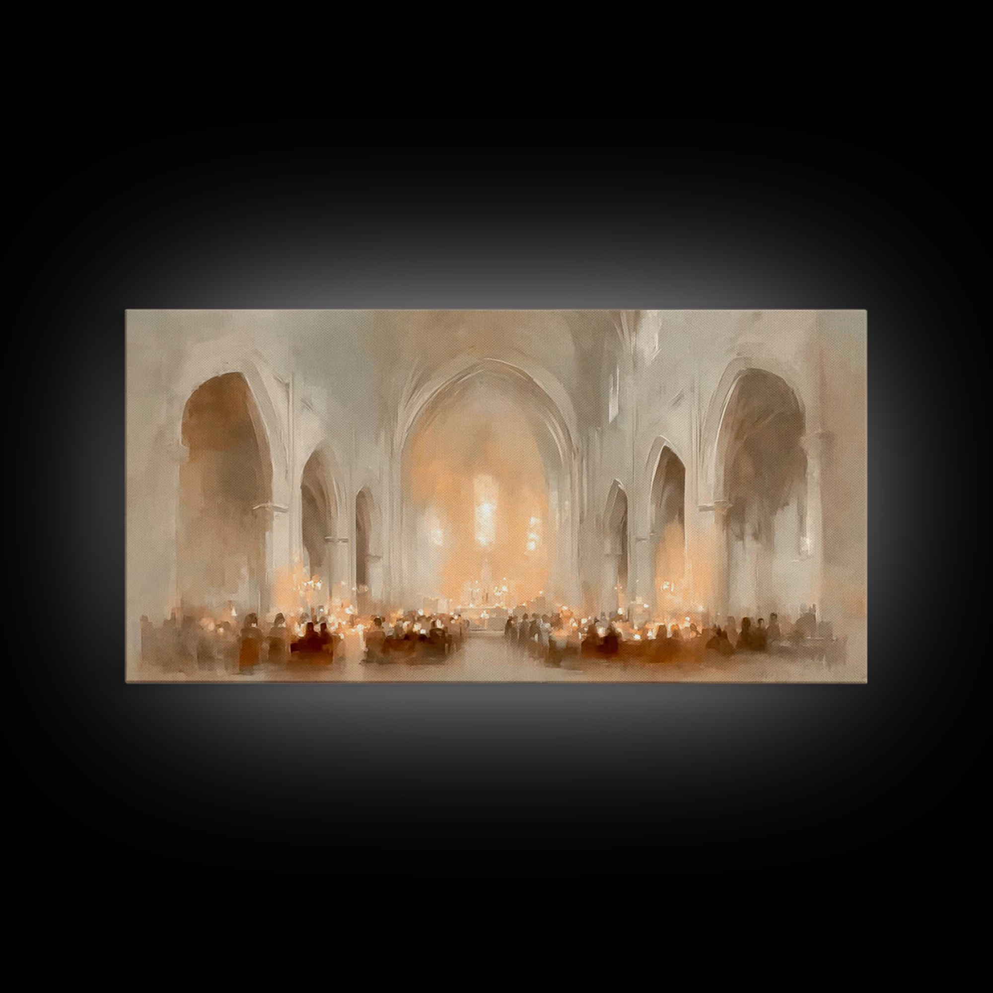 Sanctuary of Hope | Framed Canvas Print | Christian Art Canvas | Christian Wall Art | Christmas Art Prints | Christian Christmas Decor | Mo