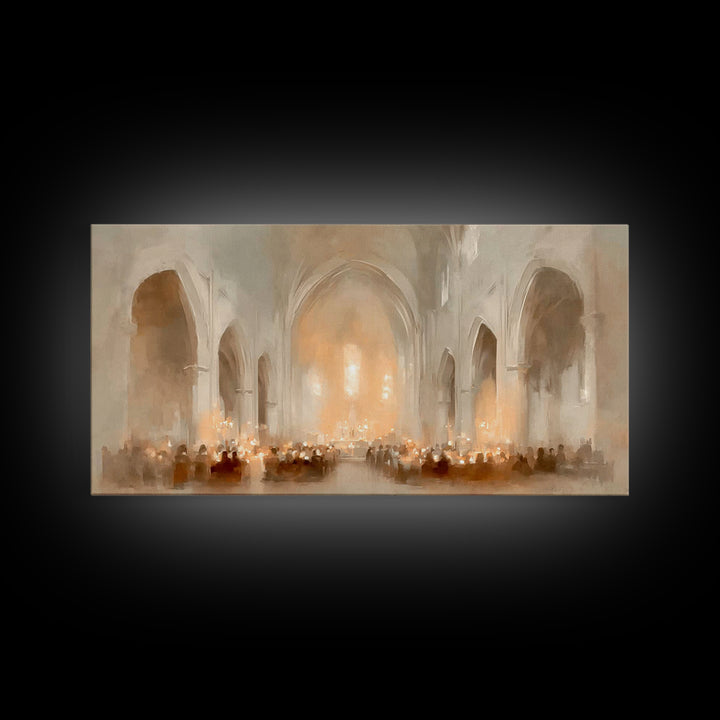 Sanctuary of Hope | Framed Canvas Print | Christian Art Canvas | Christian Wall Art | Christmas Art Prints | Christian Christmas Decor | Mo