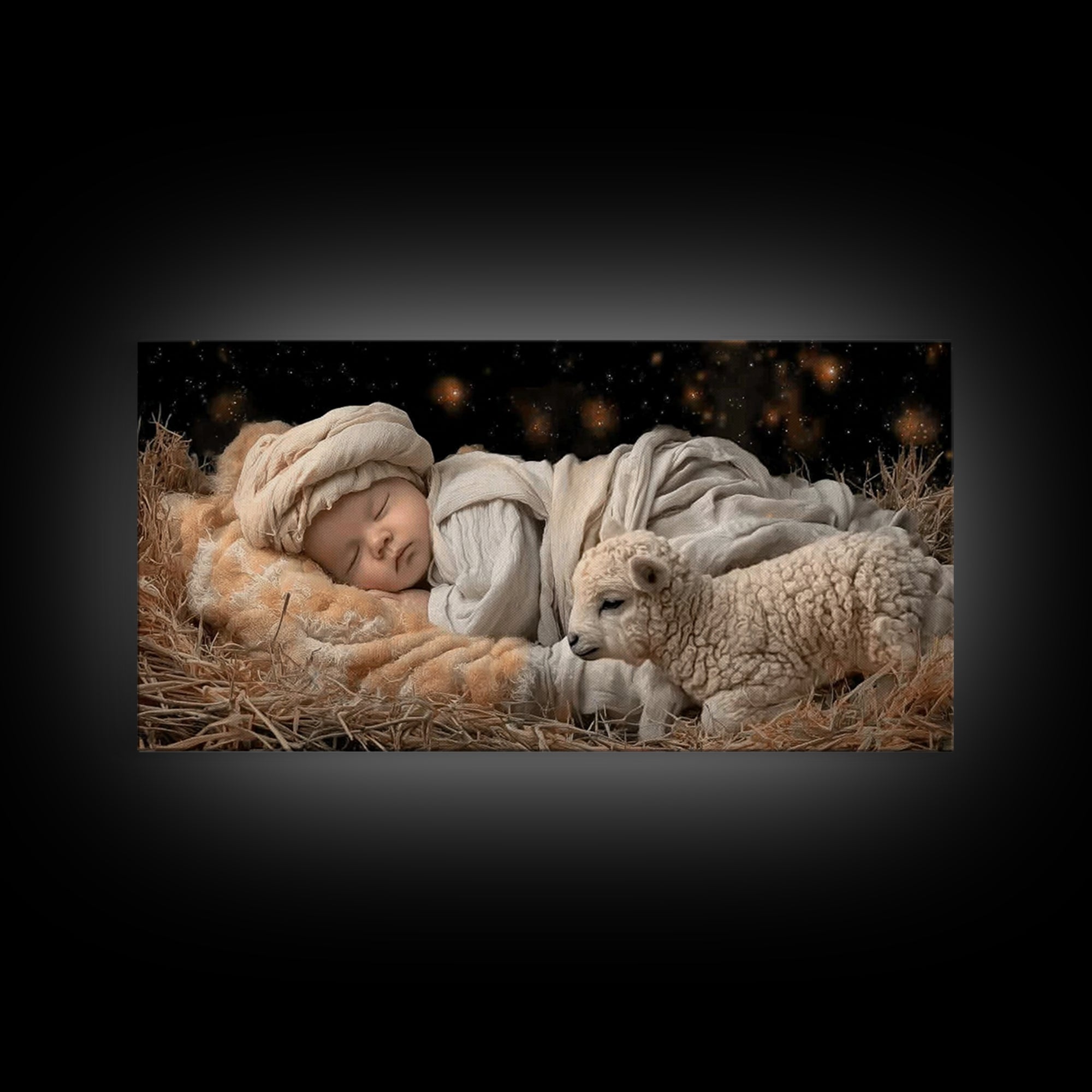 Pure Promise – Framed Canvas Print – Christian Art Canvas – Christian Wall Art – Modern Christian Art – Christian Christmas Art – Jesus Art
