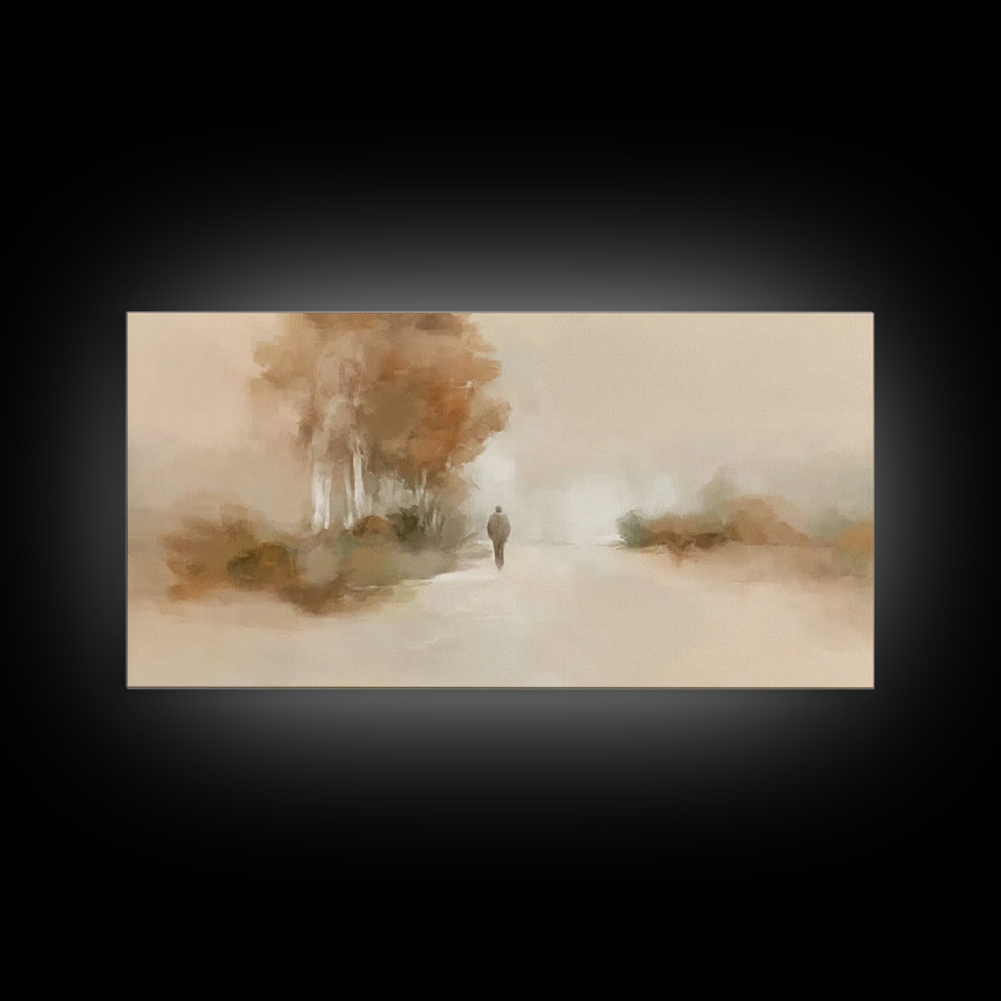 Autumn Journey – Framed Canvas Print – Christian Wall Art – Jesus Painting – Christian Art Canvas – Christian Art Print – Christian Gift Id