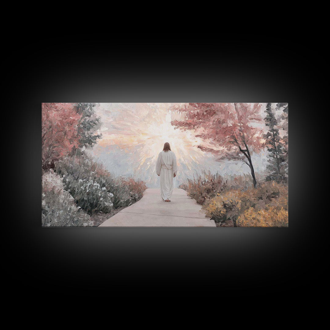 Radiant Dawn | Framed Canvas Print | Christian Art Canvas | Jesus Painting | Christian Christmas Art | Christian Wall Art | Modern Christia