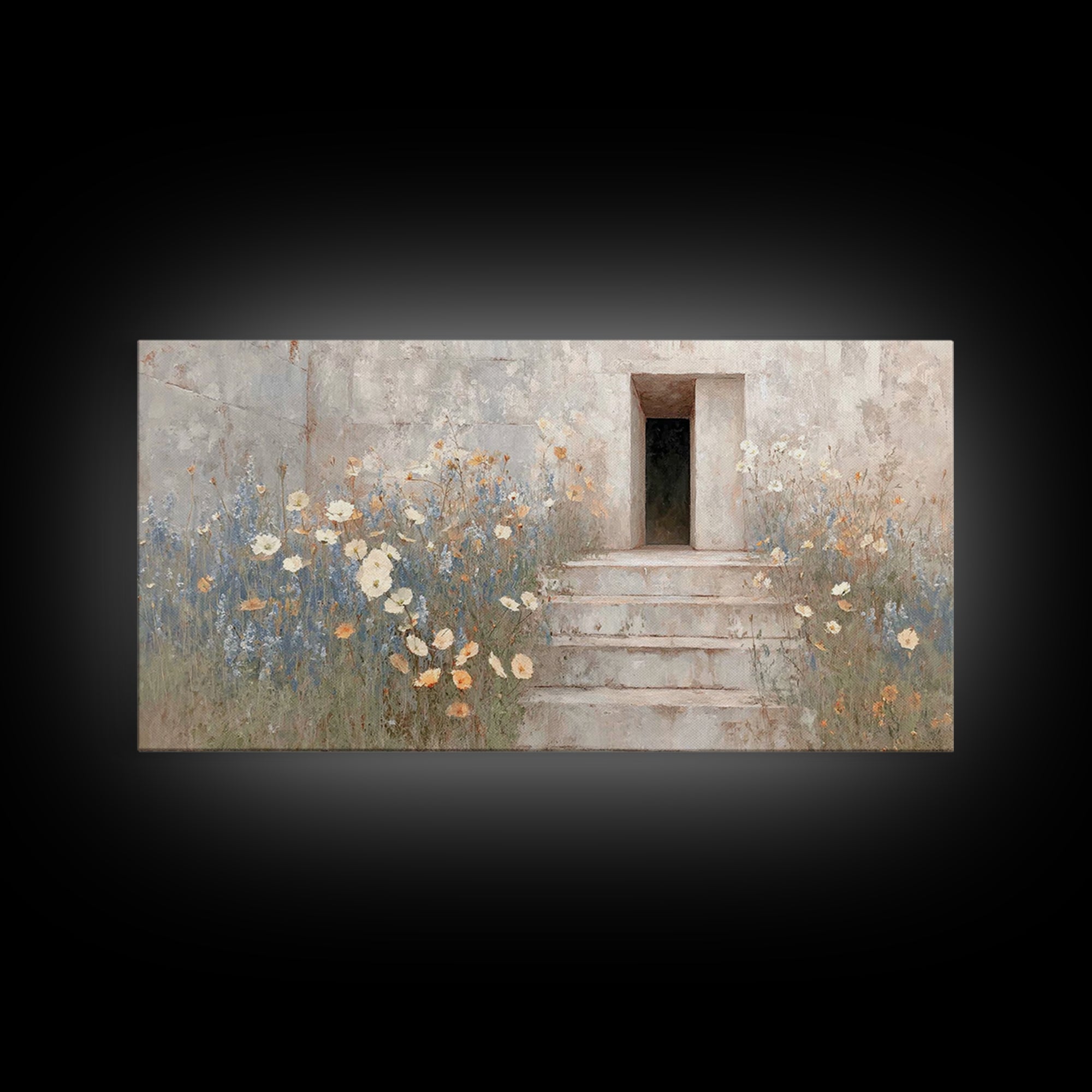 Morning Grace, Framed Canvas Print, Christian Wall Art, Christian Art Canvas, Christian Decor, Christian Art, Subtle Christian Art