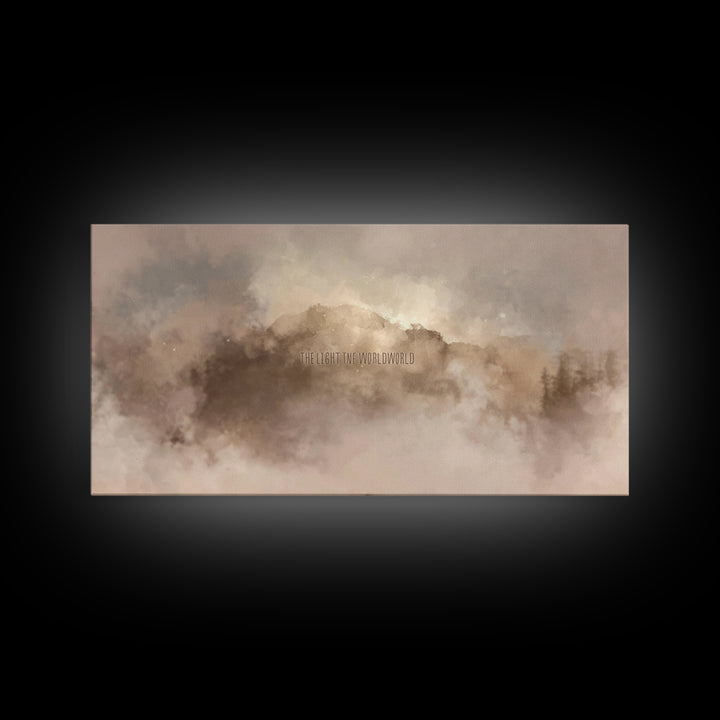 Dawn Of Glory | Framed Canvas Print | Christian Wall Art | Christian Art Print | Christmas Art | Moody Christian Art | Christian Christmas