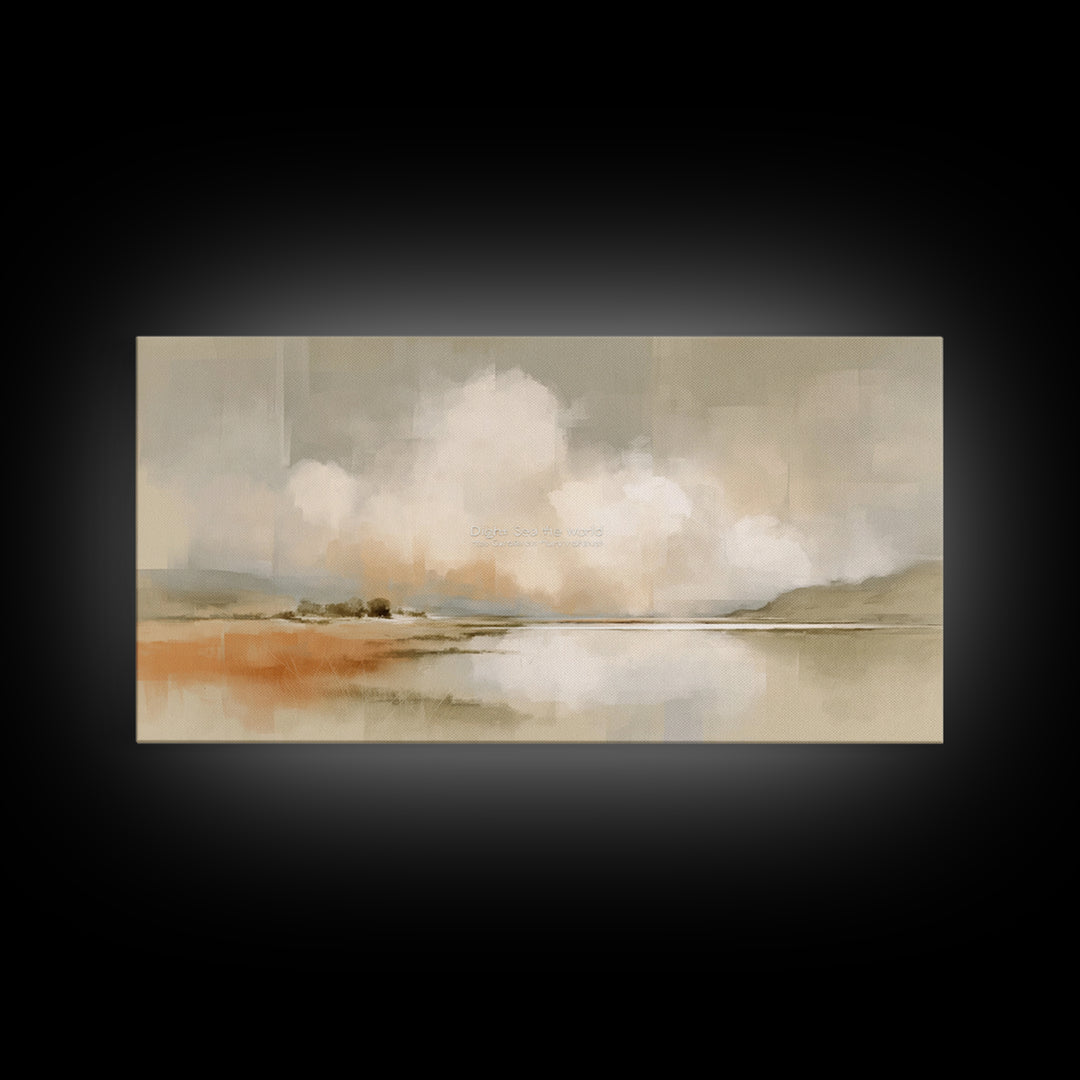 Peaceful Meadow | Framed Canvas Print | Christian Wall Art | Christian Art Canvas | Christian Art Print | Subtle Christian Paintings | Chri