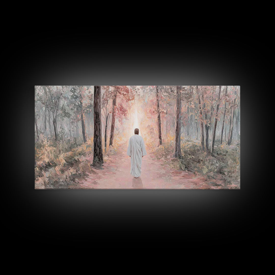 Light Of Dawn | Framed Canvas Print | Christian Art | Christian Art Canvas | Christian Painting | Christmas Art Prints