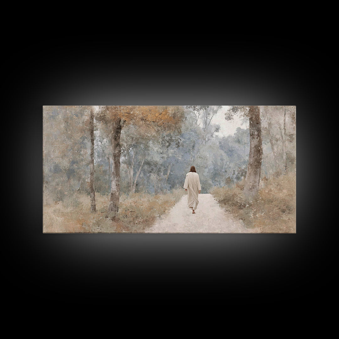 Morning Ascend | Framed Canvas Print | Christian Art Canvas | Christian Painting | Subtle Christian Art | Jesus Wall Art