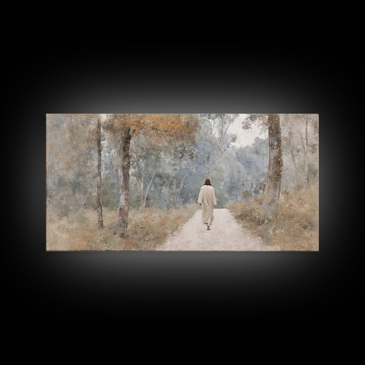 Morning Ascend | Framed Canvas Print | Christian Art Canvas | Christian Painting | Subtle Christian Art | Jesus Wall Art