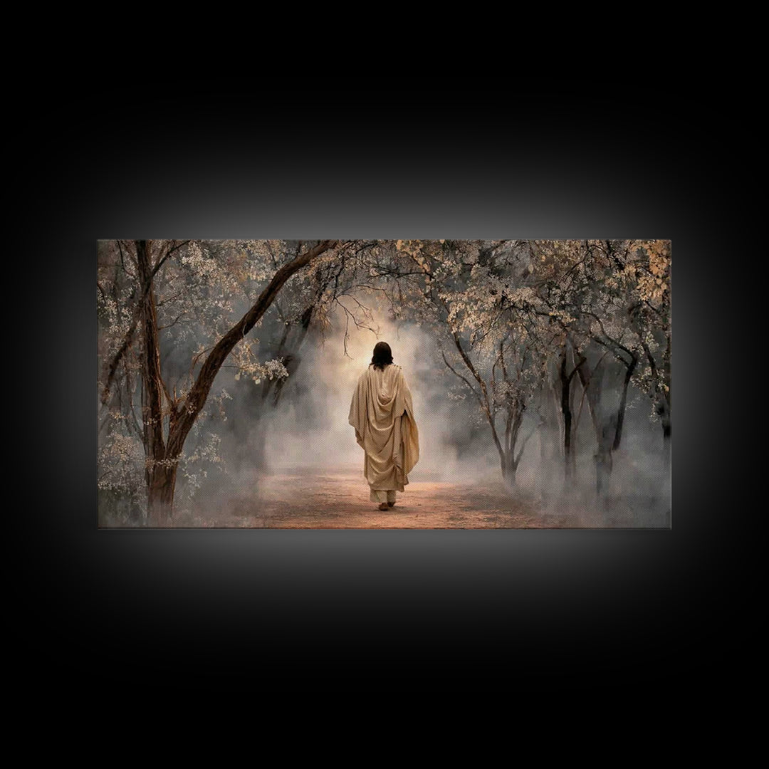 Blessed Journey | Framed Canvas Print | Christian Art Canvas | Christian Decor | Jesus Painting | Christian Gift Ideas