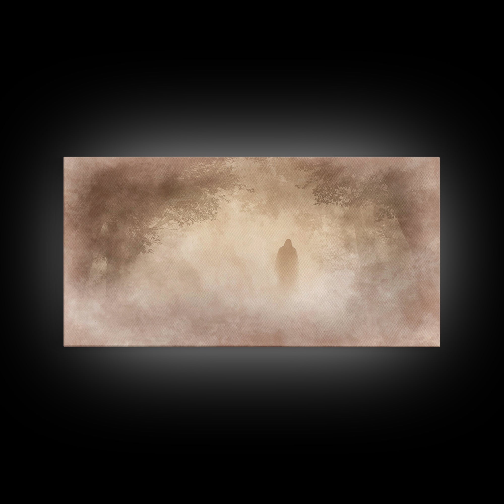 Dawn Of Hope – Framed Canvas Print – Christian Wall Art – Moody Christian Art – Christian Art Canvas – Jesus Painting – Christmas Art Print