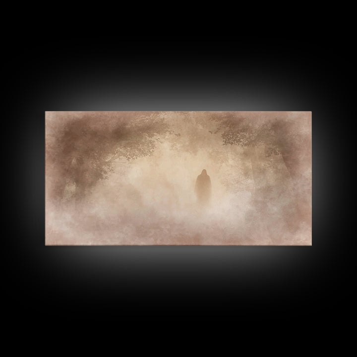 Dawn Of Hope – Framed Canvas Print – Christian Wall Art – Moody Christian Art – Christian Art Canvas – Jesus Painting – Christmas Art Print
