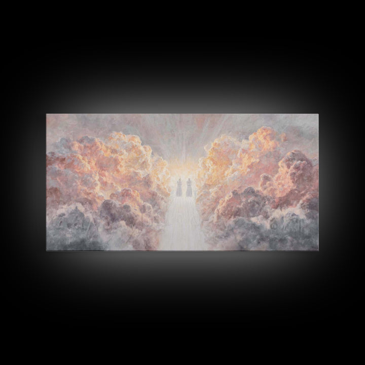 Radiant Messengers - Framed Canvas Print - Christian Christmas Art - Christian Painting - Framed Christian Art - Christmas Canvas Wall Art